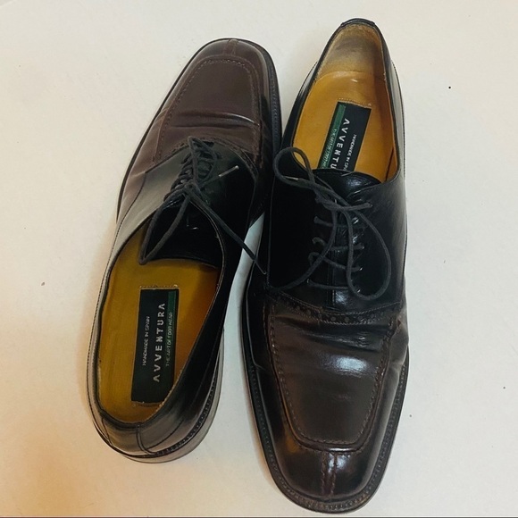 Avventura Two-Tone Oxford Dress Shoes Size:9 1/2 - Picture 6 of 8